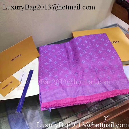 Louis Vuitton MONOGRAM DENIM Scarf M33695 Rose