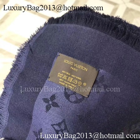 Louis Vuitton MONOGRAM DENIM Scarf M33695 Royal