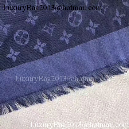 Louis Vuitton MONOGRAM DENIM Scarf M33695 Royal