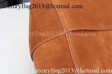 CELINE Sangle Seau Bag in Suede Leather C3371 Wheat