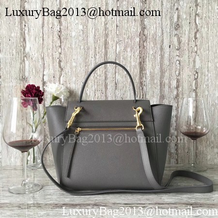 Celine Belt mini Bag Original Leather C98310 Deep Grey