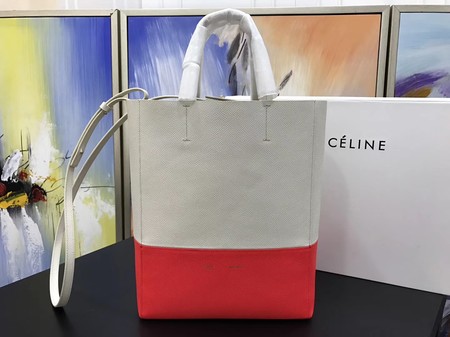 Celine Cabas Phantom Bags Original Leather C3365 Apricot&Red