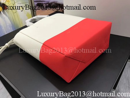 Celine Cabas Phantom Bags Original Leather C3365 Apricot&Red