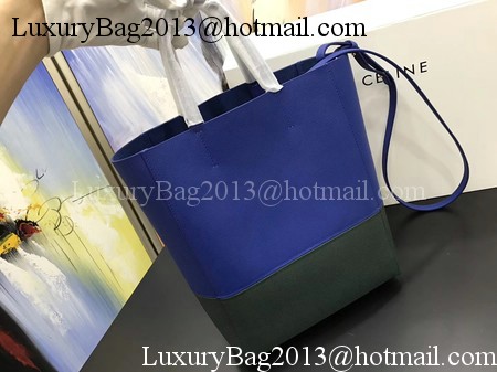 Celine Cabas Phantom Bags Original Leather C3365 Blue&Green