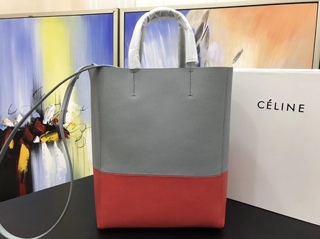 Celine Cabas Phantom Bags Original Leather C3365 Grey&Red