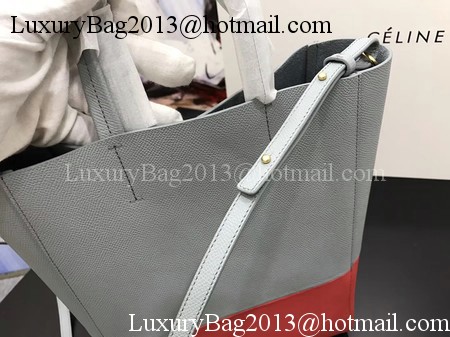 Celine Cabas Phantom Bags Original Leather C3365 Grey&Red