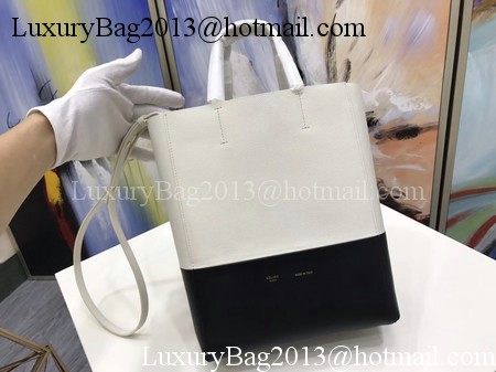 Celine Cabas Phantom Bags Original Leather C3365 OffWhite&Black