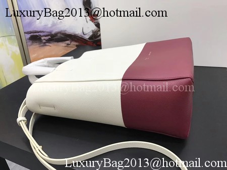 Celine Cabas Phantom Bags Original Leather C3365 OffWhite&Red