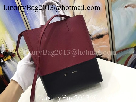 Celine Cabas Phantom Bags Original Leather C3365 Wine&Black