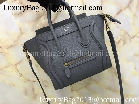 Celine Luggage Nano Tote Bag Original Leather CA3560 Deep Grey