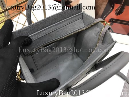 Celine Luggage Nano Tote Bag Original Leather CA3560 Deep Grey