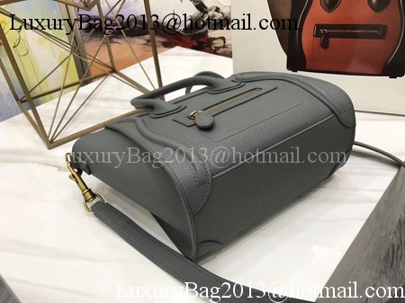 Celine Luggage Nano Tote Bag Original Leather CA3560 Deep Grey