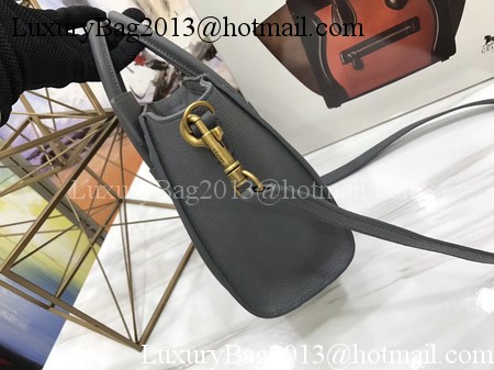 Celine Luggage Nano Tote Bag Original Leather CA3560 Deep Grey