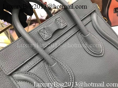 Celine Luggage Nano Tote Bag Original Leather CA3560 Deep Grey