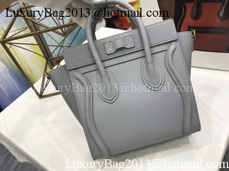 Celine Luggage Nano Tote Bag Original Leather CA3560 Grey