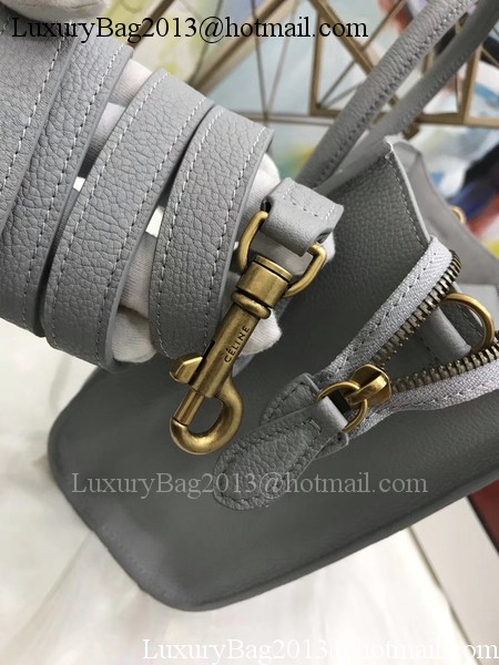 Celine Luggage Nano Tote Bag Original Leather CA3560 Grey