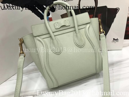 Celine Luggage Nano Tote Bag Original Leather CA3560 OffWhite