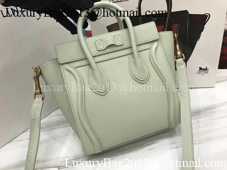 Celine Luggage Nano Tote Bag Original Leather CA3560 OffWhite