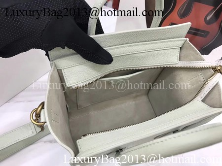 Celine Luggage Nano Tote Bag Original Leather CA3560 OffWhite