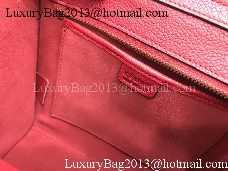 Celine Luggage Nano Tote Bag Original Leather CA3560 Red