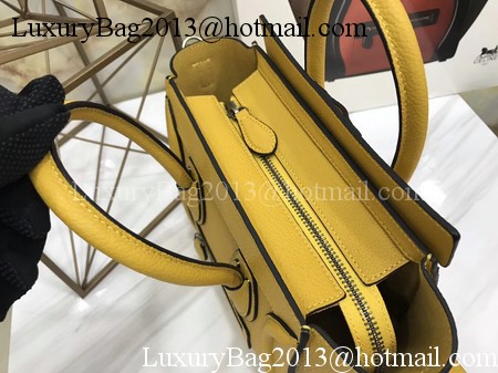 Celine Luggage Nano Tote Bag Original Leather CA3560 Yellow