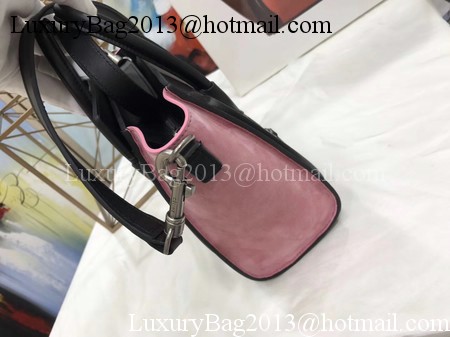 Celine Luggage Nano Tote Bag Original Leather CC3560 Grey&Black&Pink