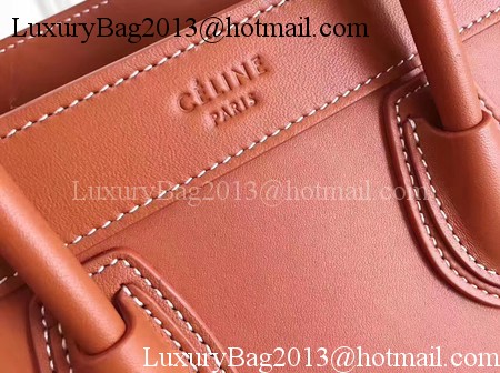 Celine Luggage Nano Tote Bag Original Leather CC3560 Orange