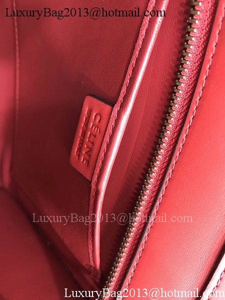 Celine Luggage Nano Tote Bag Original Leather CC3560 Red