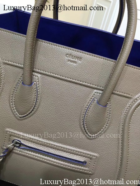 Celine Luggage Phantom Tote Bag Calfskin Leather CT3372 Grey&Blue