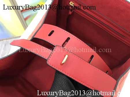 Celine Luggage Phantom Tote Bag Croco Leather CT3372 Red