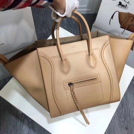 Celine Luggage Phantom Tote Bag Smooth Leather CT3372 Apricot