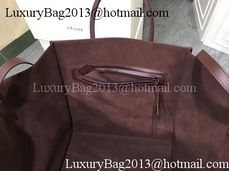 Celine Luggage Phantom Tote Bag Smooth Leather CT3372 Wine