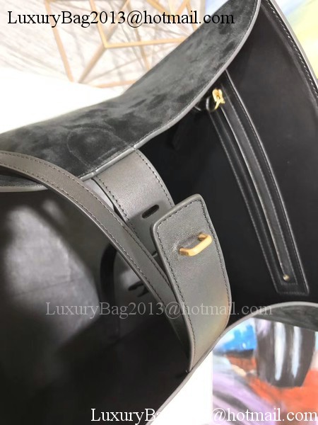 Celine Luggage Phantom Tote Bag Suede Leather CT3372 Black