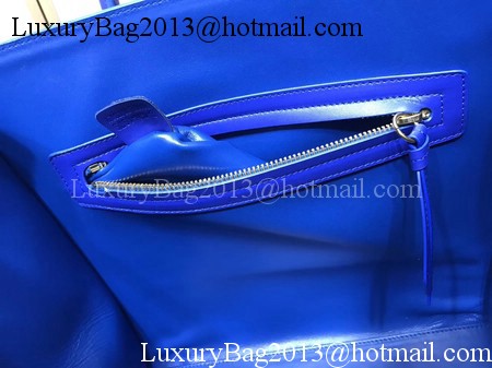 Celine Luggage Phantom Tote Bag Suede Leather CT3372 Blue