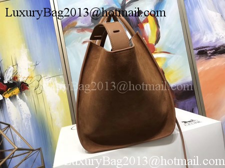 Celine Luggage Phantom Tote Bag Suede Leather CT3372 Brown