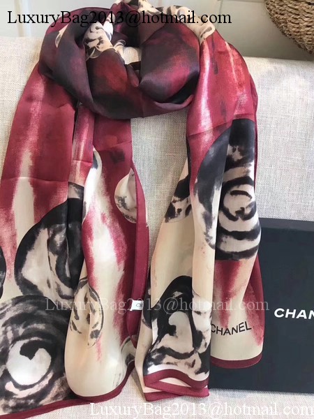 Chanel Scarf C1765 Red