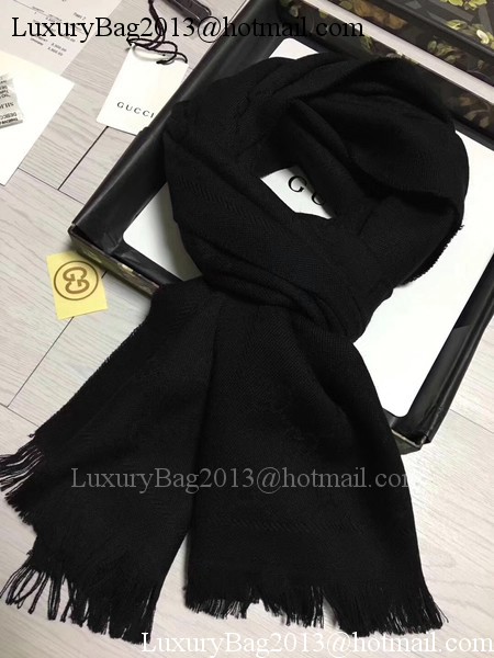 Gucci Scarf G2827 Black