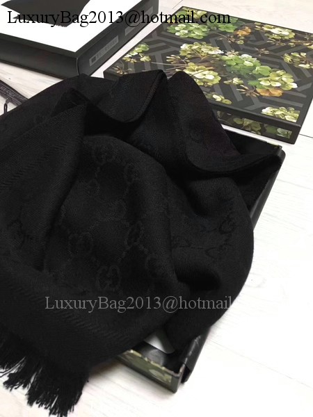 Gucci Scarf G2827 Black