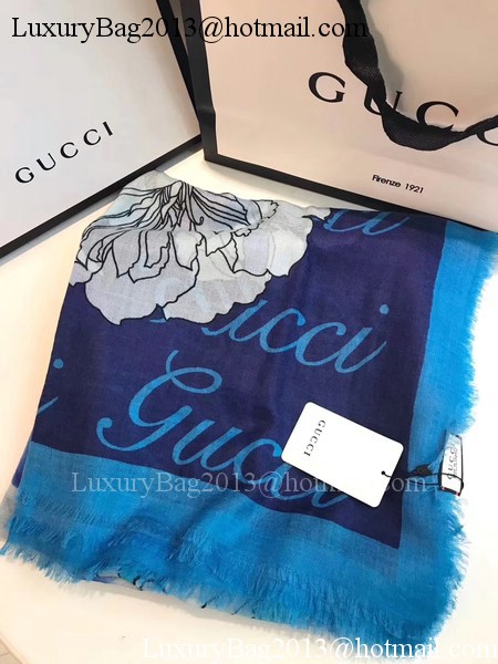 Gucci Scarf G2828 Blue