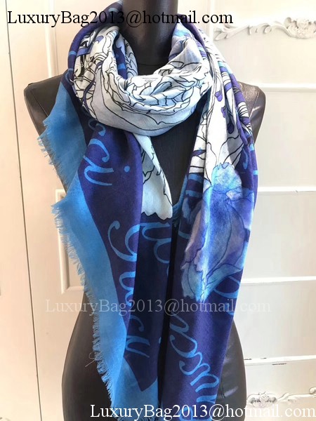 Gucci Scarf G2828 Blue