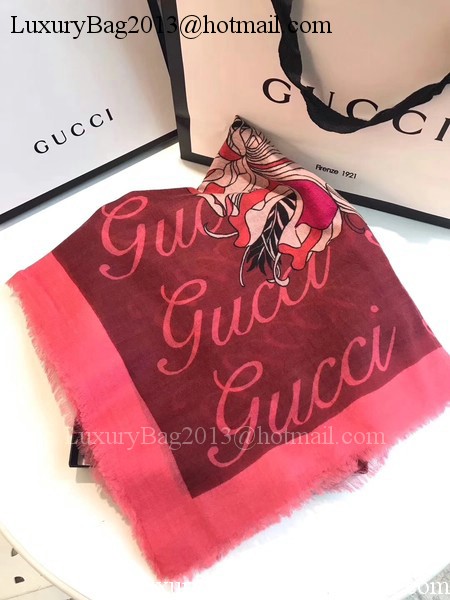 Gucci Scarf G2828 Red