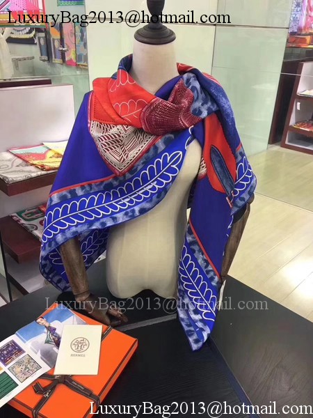 Hermes Scarf H1766 Blue