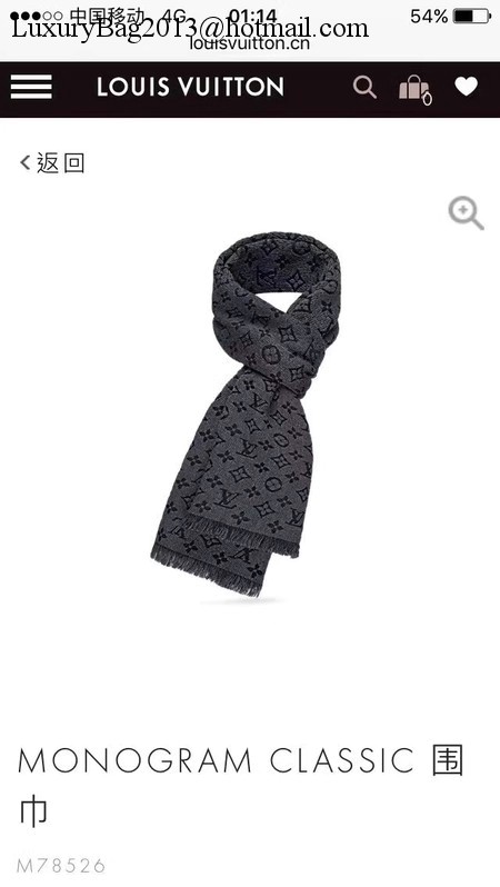 Louis Vuitton Scarf A2360 Grey