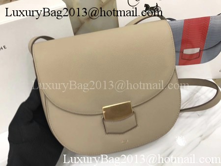 Celine Compact Trotteur Bag Calfskin Leather C1269 Apricot