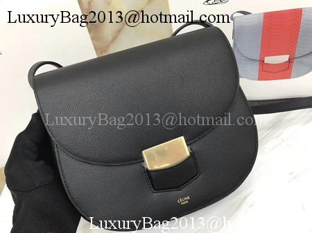 Celine Compact Trotteur Bag Calfskin Leather C1269 Black
