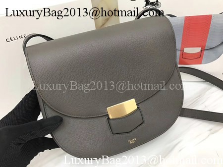 Celine Compact Trotteur Bag Calfskin Leather C1269 Grey