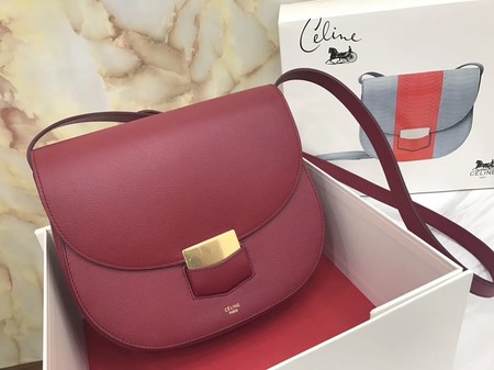 Celine Compact Trotteur Bag Calfskin Leather C1269 Red