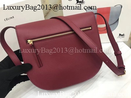 Celine Compact Trotteur Bag Calfskin Leather C1269 Red