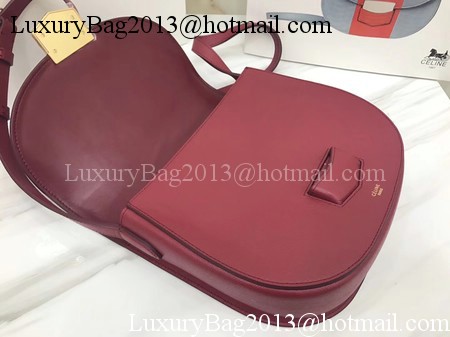 Celine Compact Trotteur Bag Calfskin Leather C1269 Red