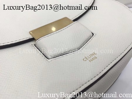 Celine Compact Trotteur Bag Calfskin Leather C1269 White